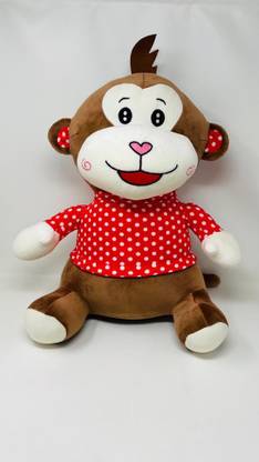 KRIDNAK Soft Toy Darling Monkey Stuffed Soft Plush Standing Stuffed Monkey Toys for Kids  - 45 cm