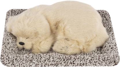 tynimo Sleeping Dog, Car Dashboard Toy, Realistic Puppy Figure for Home Decor, Gift  - 7 cm