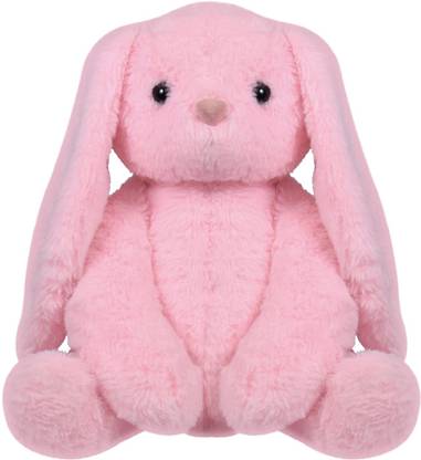 SHAH Pink Candy Bunny Toy for Unisex| Huggable Rabbit/Long Ears Stuffed Plush - 35cm  - 35 mm