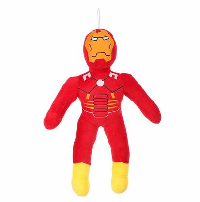 Miscue Cute Iron Man Action Hero Soft Toy for Kids Playing Girls, Boys Cartoon Toys  - 30 cm
