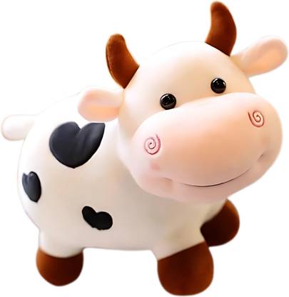 jr jack & rose super soft imported cow plushy toys for kid and girls  - 35 cm