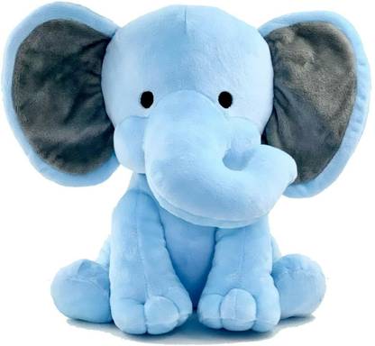 Gking Elephant Sitting Plush Soft Toy Cute Kids Animal Home Decor Boys/Girl - 30 cm