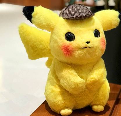 Cherubs Super Cute Detective Pikachu Imported Stuffed Plush  - 25 cm