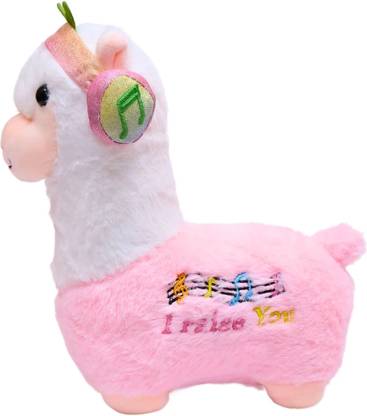 Funny Pets Pink Llama Toy  - 20 cm