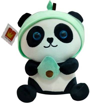 Daisy & Bubbles Cute Avocado Panda Plush Toy  - 35 cm