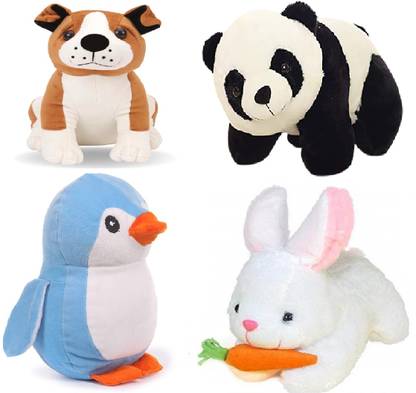 CRAZY TRADER Blue Penguin Panda bull Dog Rabbit soft toys teddy bear  - 10 mm