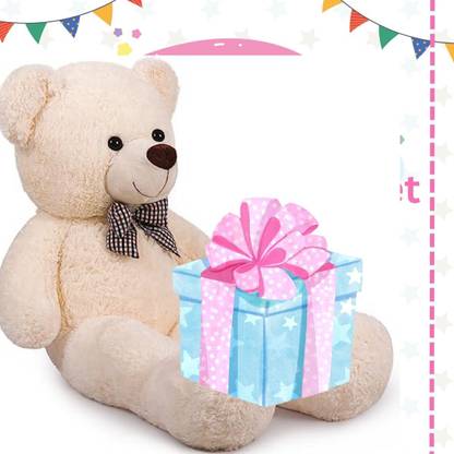 LEGAL LOVE KIDS TEDDY BEAR LONG 5 FEET - 182 cm