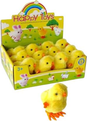 PLAYGO Wind-Up Jumping Chicken Toys/ (Chusa) Toys for Kids, Toddlers (Single Pcs)  - 5 cm
