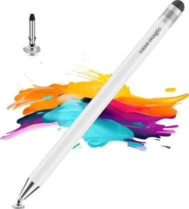 Case-Magic 2-in-1 Universal Stylus Pen with Fine Point Disc and Rubber Fiber Tip Stylus