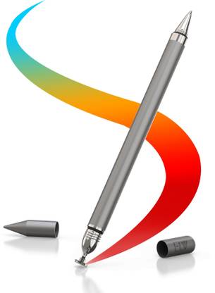 ELV 2in1 Stylus Pen with Inbuilt Ball PointPen Compatible-All Smartphone/Tablet/iPad Stylus