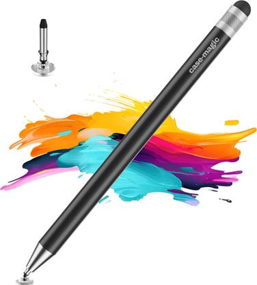 Case-Magic 2-in-1 Universal Stylus Pen with Fine Point Disc and Rubber Fiber Tip Stylus