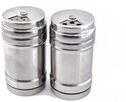 BSD Stainless Steel Salt and Pepper Sprinkler With 4 Different Modes c19 (Set of 2) Sugar Sprinkler Shaker 100 gm