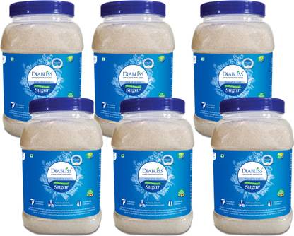 DiaBliss Reusable Jar - Pack of 6 Low Glycemic Index Sugar