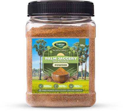 THANJAI NATURAL Palm Sugar (180g X 2) 360g 100% Natural Traditional Made Method Sugar