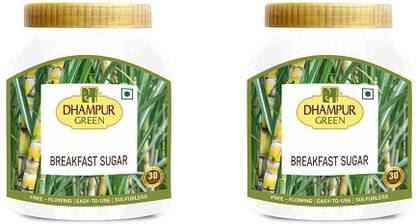 DHAMPUR GREEN Breakfast Sugar | Cane Sugar | Table Sugar for Chai, Toast, Muesli & Oatmeal Sugar