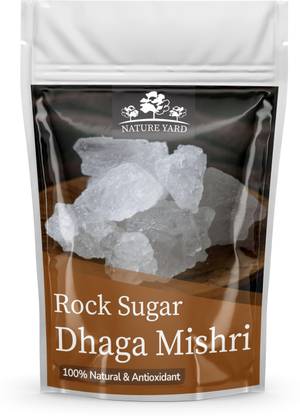 NATURE YARD Pure Dhaga Mishri Organic, Thread Mishri, Dhage Wali Mishri, Rock Sugar Crystal Sugar
