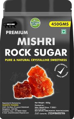 Organic One Rock Sugar|Crystal Thread Mishri|Kallusakkare|Red-450g-Pure Natural Sweetness Sugar