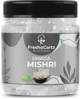 FreshoCartz Organic Dhaga Mishri | Thread Mishri | Crystal Sugar | Rock Sugar | Misri | Sugar