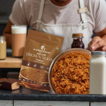 AJURWEDAEAT Brown Sugar | Sugar | 100% Pure And Organic Natural And Plant Base | S-117 Sugar