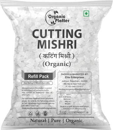 Organic Platter Mishri Dana|Cutting Misri|Sugar Mishri|Crystal candy Small|Diamond Cut Mishri-RE Sugar