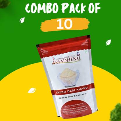 aryadhenu Shudh Desi Khandsari Sugar – 100% Natural, Pure & Healthy Indian Sweetener | Sugar