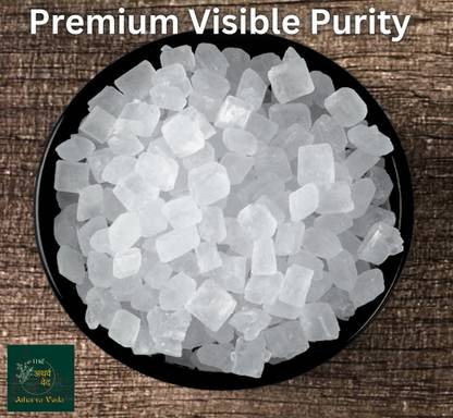 The Atharva-veda Purest Mishri Dana 350g | Premium Sweet Rock Crystal Sugar Candy | Cutting Misri Sugar