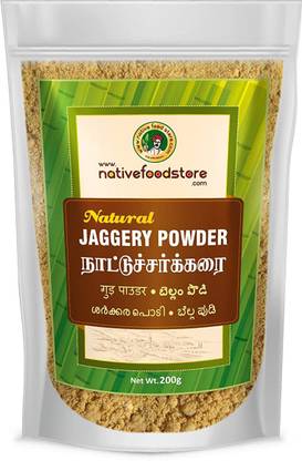 Nativefoodstore Country Jaggery Powder(Nattu Sakkarai)-200gms Sugar