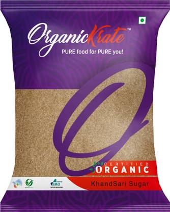 OrganicKrate Organic Raw Sugar-Unrefined Sugar-Unprocessed Sugar-Khandsari Sugar