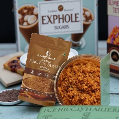 AJURWEDAEAT Brown Sugar | Sugar | 100% Pure And Organic Natural And Plant Base | S-119 Sugar