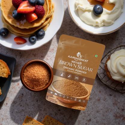 AJURWEDAEAT Brown Sugar – Pure Natural & Organic | Chemical-Free Sweetener | S-039 Sugar