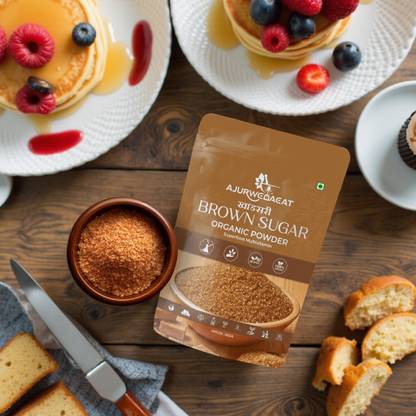 AJURWEDAEAT Pure Organic Brown Sugar | Unrefined, No Chemicals | Healthy Sweetener – S-015 Sugar