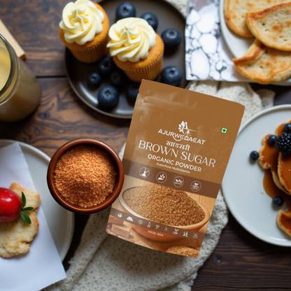 AJURWEDAEAT Pure Organic Brown Sugar | Unrefined, No Chemicals | Healthy Sweetener – S-014 Sugar