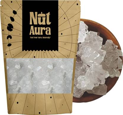 NUT AURA Dhaga Mishri | Natural Sweetener | Pure Unrefined Rock Sugar Crystals Sugar
