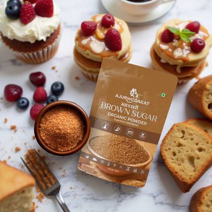 AJURWEDAEAT Pure Organic Brown Sugar | Unrefined, No Chemicals | Healthy Sweetener – S-047 Sugar