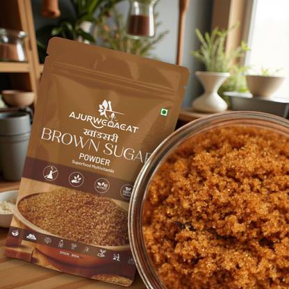 AJURWEDAEAT Brown Sugar | Sugar | 100% Pure And Organic Natural And Plant Base | S-109 Sugar