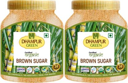Dhampure Speciality Organic Brown Sugar, 1.6Kg (800g x 2) Sugar