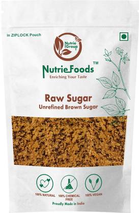 Nutriefoods Raw Brown Sugar | Unrefined,100% Chemical Free & Natural | Organically Processed Sugar
