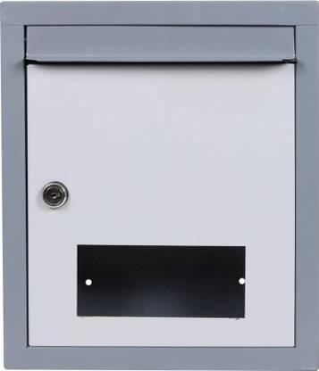 Spylock Double HeavyMail box Suggestion box Donation box Letter box Wall Moutable Grey Wall Mounted Mailbox
