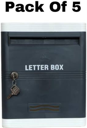 AURA PLAST Wall Mounted MailBox for Home,Office Gate with Key Lock | Pack of 5 | Suggestion Box