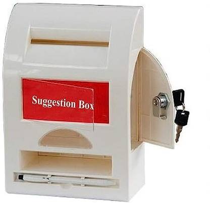 SeaRegal Suggestion Box with Lock Wall Mounted,Mail Box, Key Drop Box Cards Suggestion Box