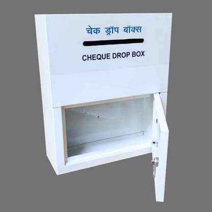 Adscope High Grade Attractive Metal Cheque Drop Box NB/CS with Lock & Two Keys Suggestion Box