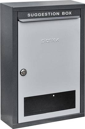 Plantex All in 1 Multipurpose Big Size Letter Box/Suggestion Box/Complaint Box/Donation Box with Lock Table Top or Wall Mount Suggestion Box