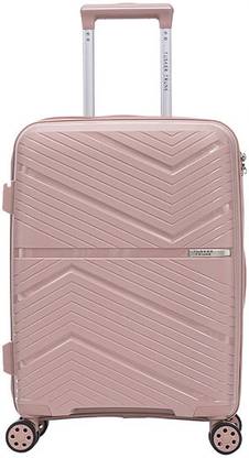 Tusker Trunk Polypropylene Hard Sided Casing Jade Lightweight Trolley Bag, Combination Lock Expandable  Check-in Suitcase 8 Wheels - 20 inch