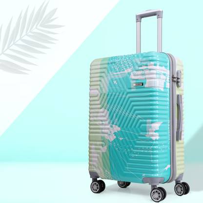 Kandel London Hard Sided ABS and PC 4 Wheel Spinners, Unbreakable Bag with Combi Lock Check-in Suitcase 8 Wheels - 26 inch
