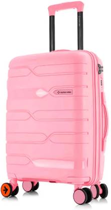 NASHER MILES Paris Hard-sided Polypropylene Check-In Luggage Pink 75cm Trolley bag Check-in Suitcase 8 Wheels - 28 inch