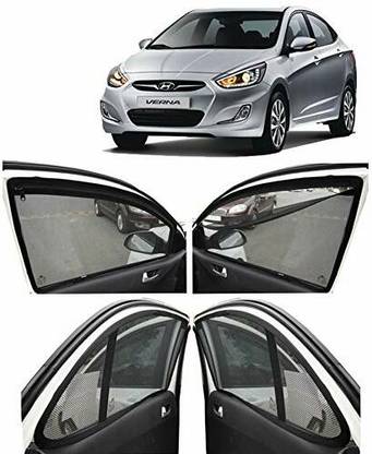राकृष Hyundai Verna Fluidic  के लिए रियर विंडो, साइड विंडो  के लिए सन शेड
