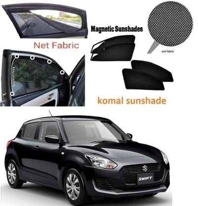 Komal Sunshade Rear Window, Side Window Sun Shade For Maruti Suzuki Swift