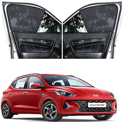 NAMOSTU Rear Window, Side Window Sun Shade For Hyundai Grand i10 NIOS