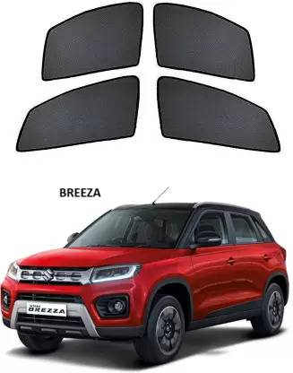 RAKRISH Rear Window, Side Window Sun Shade For Maruti Suzuki Brezza