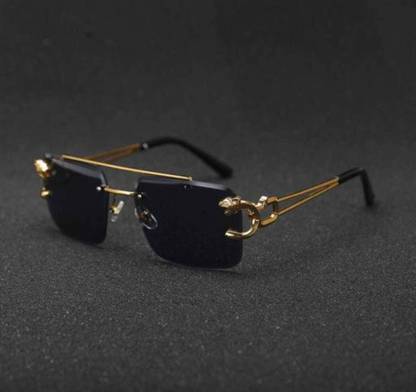 Fash Rectangular, Over-sized Sunglasses